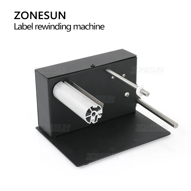 Sticker Label Roll - ZONESUN 自動ラベル巻き取り機。速度調整機能付き。バーコード対応のサーマルプリンター用ラベルロール巻き取り機。