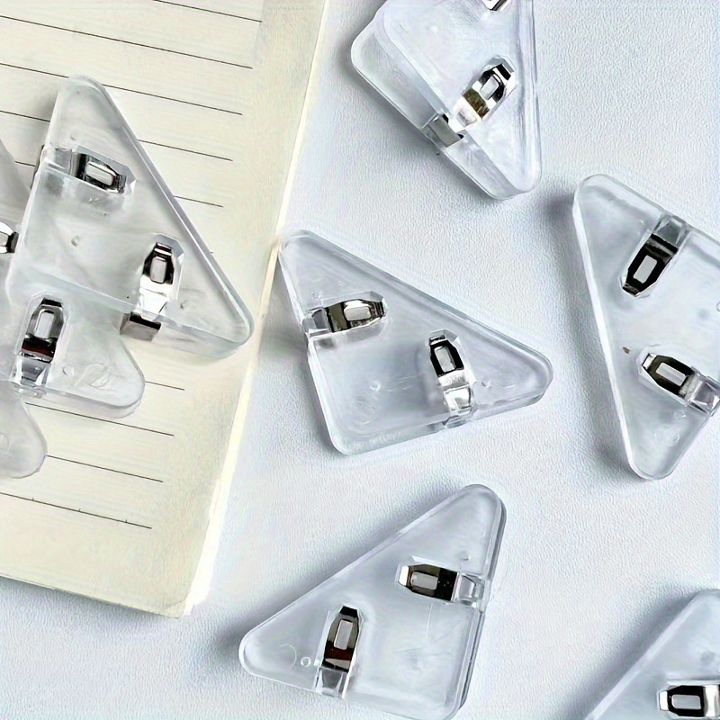 22個のクリアトライアングルクリップセット |   直角プラ - Binder Clip Assorted のレビューと価格