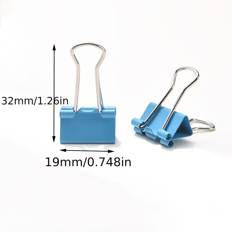 50個入り、ランダムカラーの長尾型ステンレス製バットクリップ - Binder Clip Assorted のレビューと価格