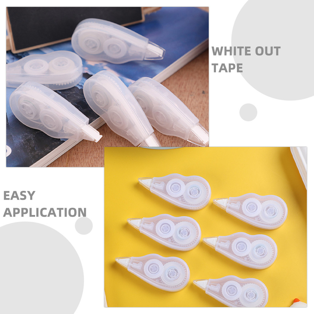 修正テープ付きローラーペン6本セット – 持ち運び可能で人間 - Correction Tape Roller のレビューと価格